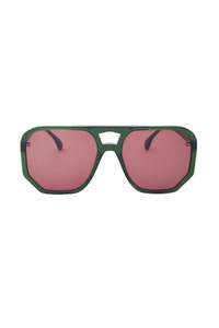 Wager Sunglasses - Sage with Brown
