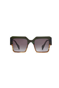 Womens Sunglasses Readers: Stage Sunglasses - Sage to Brown
