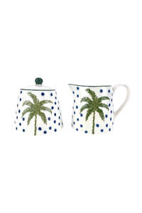 Dining: Milk & Sugar Set - White Palm