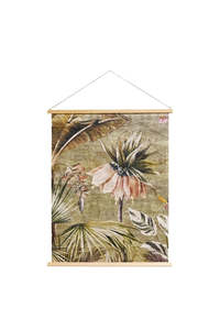 Living Art Mirrors: Hanging Paper Scroll Art - Blooming Eden