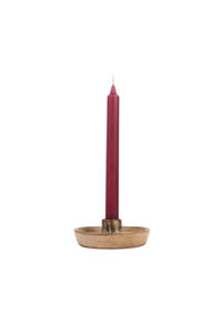 Household Taper Candle - Plum