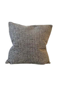Living Cushions Throws: Feather Filled Accent Cushion - Silver Tiles