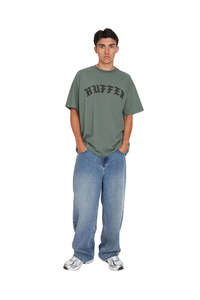 Huffer: Block Tee 220/bolde - Sage Leaf