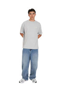 Huffer: Block Tee 220/omni - Grey Marle