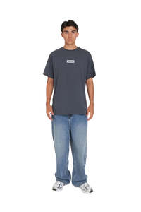 Huffer: Sup Tee 190/parallel - Asphalt