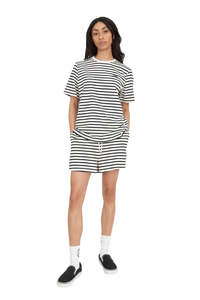 Huffer: Wmns Oui Oui Classic Tee - Black/Chalk