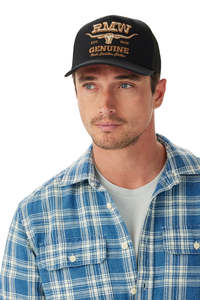 Genuine Longhorn Trucker Cap - Worker Black