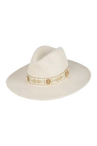 Elwood Mid Brim Fedora - Nude