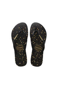 Slim Logo Metallic Print - Gold Star