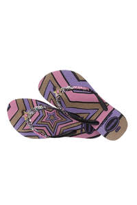 Womens Footwear: Kids Slim Glitter Jandals - Stars