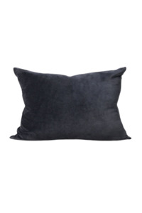 Living Cushions Throws: Velvet Cushion Cover - Blue, Black
