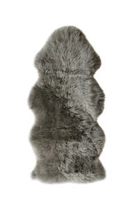 Living Rugs Mats: Long Wool Standard Rug - Vole