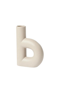 Living Vases Ornaments: Hector Vase B - Dove Grey