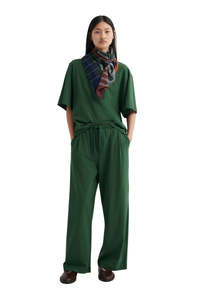 Wide Leg Pant - Forest