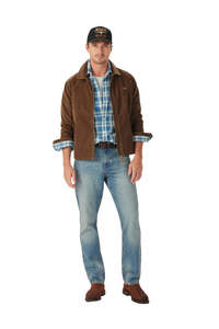 R M Williams: Munro Cord Harrington Jacket - Caramel