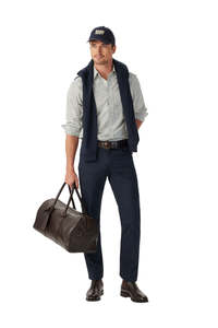 R M Williams: Newland Poplin Check Shirt - Moss