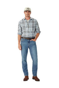 R M Williams: O'Connell Check Shirt - White