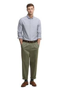 Mens: Oxtown Tailored Shirt - Grey Blue