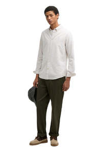 Striped Oxtown Tailored Shirt - Stone