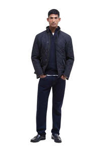 Mens: Powell Quilted Jacket - Navy