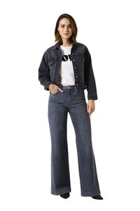 Womens: Emira Cropped Denim Jacket - Colbert