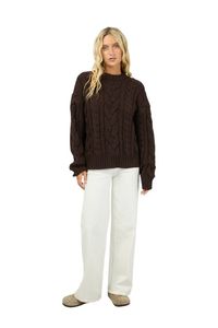 Womens: Higgins Cable Knit - Brown