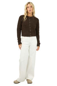 Womens: Bayside Cardigan - Brown