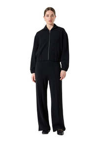 Womens: Wide Leg Leisure Pant - Black