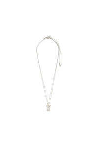Womens Accessories: Fire Necklace 2-in-1 Set - Silver