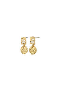 Womens Accessories: Fire Earrings - Gold