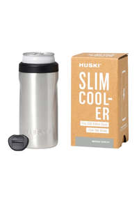 Huski Slim Can Cooler - Brushed Stainless