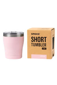 Kitchen Drinkware: Smoco Short Tumbler 2.0 - Powder Pink