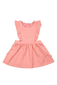 Living: Baby Pinafore Corduroy - Quincy/Dusty Rose