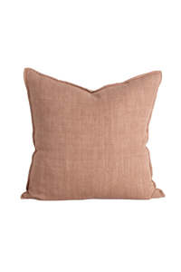 Living Cushions Throws: Flaxmill Cushion - Clay