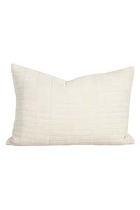 Living Cushions Throws: Turner Cushion - Ecru