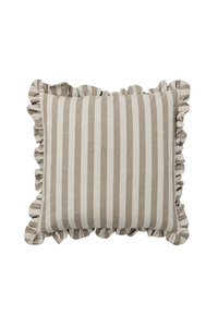 Living Cushions Throws: Cushion Cover Ina - Brown Kelp/Castle Beige