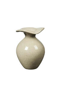 Living Vases Ornaments: Vase Florentina - Glossy Beige