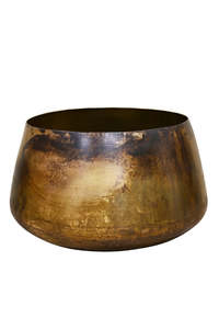 Kelda Metal Pot Jarn - Antique Gold