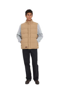 Huffer: Mens Classic Down Vest - Tan