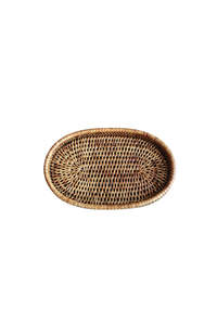 Homewares: Rattan Oval Tray - Small