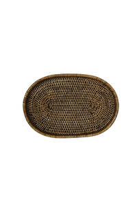 Homewares: Rattan Oval Tray - Medium