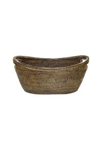 Rattan Boat Drinks Holder - Brown
