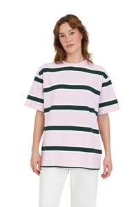 Mens: Brooklyn Relax Tee - Green/Pink
