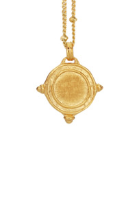 Womens Accessories: Petra Coin Necklace - Gold Vermeil