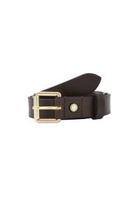 Womens Belts: Maia Leather Belt - Brown