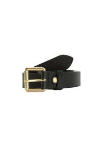 Womens Belts: Maia Leather Belt - Black
