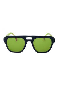 Womens Sunglasses Readers: Dosage Sunglasses - Black w Green