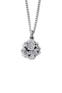 Womens Jewellery: Small Flower Ball Pendant