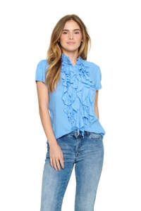 Womens: ElliSZ SS Shirt - Chambray Blue