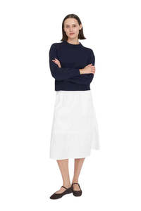 Womens: Classic Knit Crew - Navy